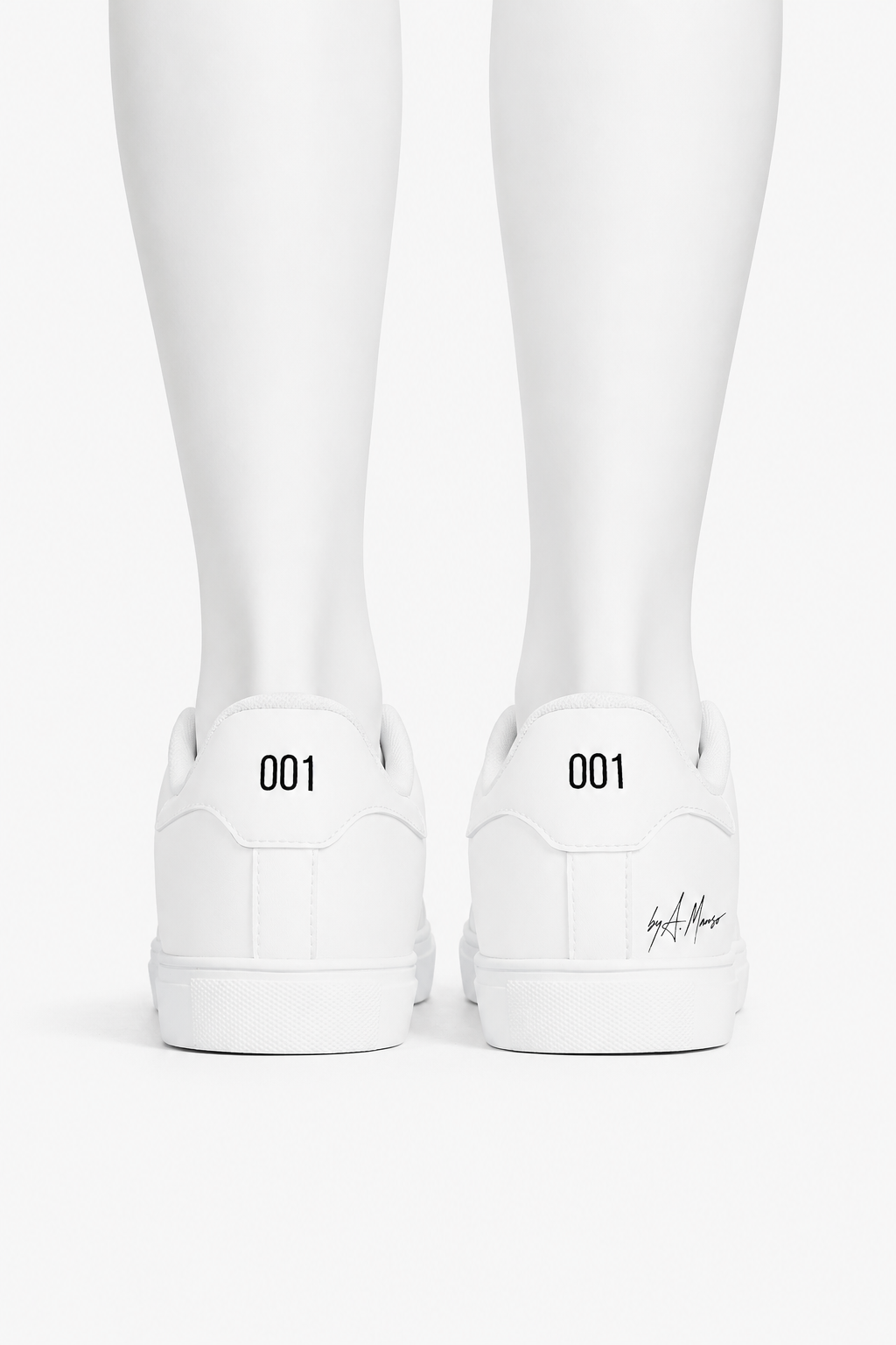 GLACIER WHITE VEGAN LEATHER SNEAKERS 001