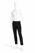Obsidian black lightweight tapered pants for men