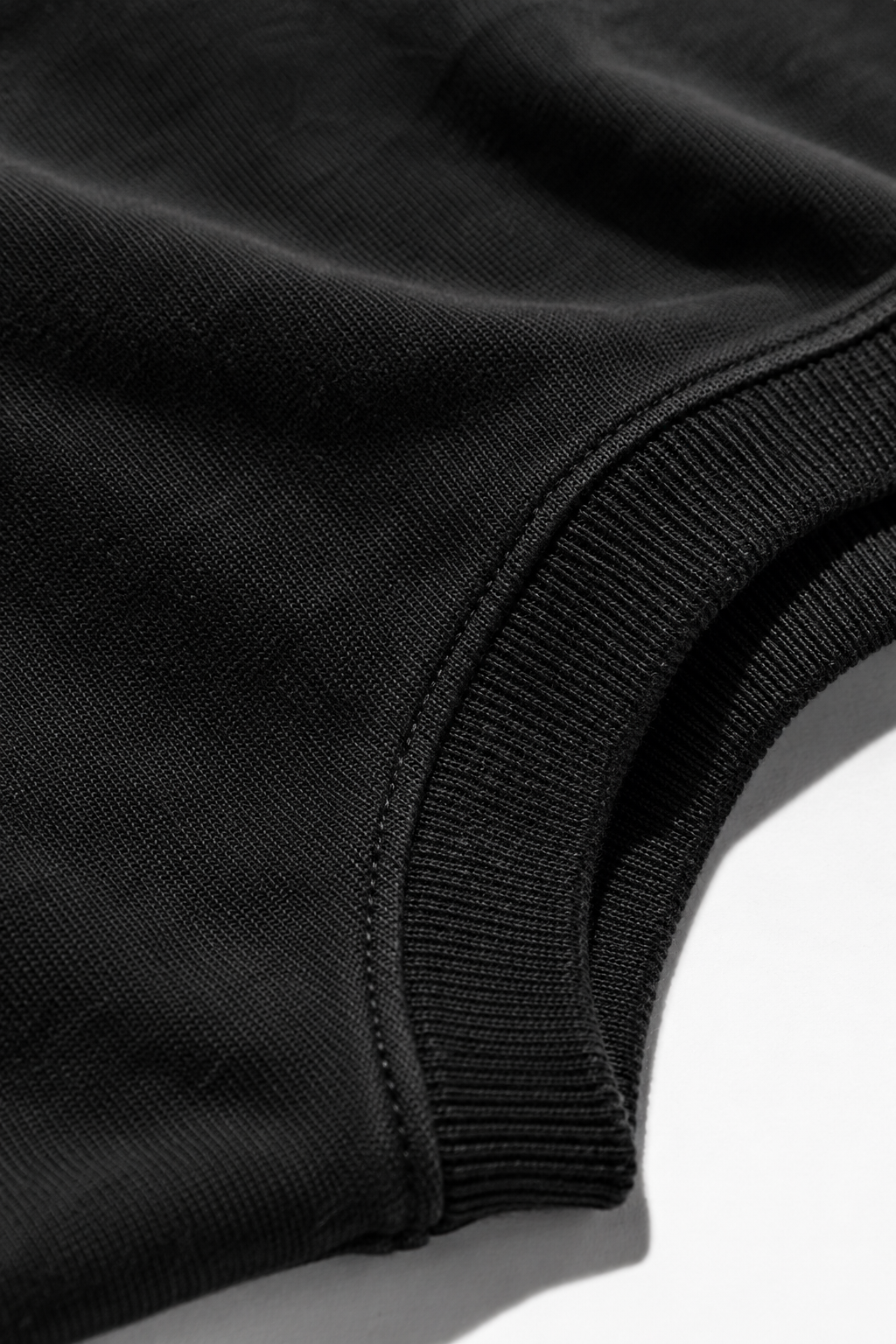 A. Manso black boxy terry tank top for men