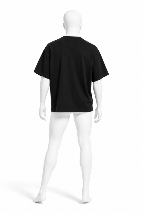 DROP SHOULDER COTTON TEE 001