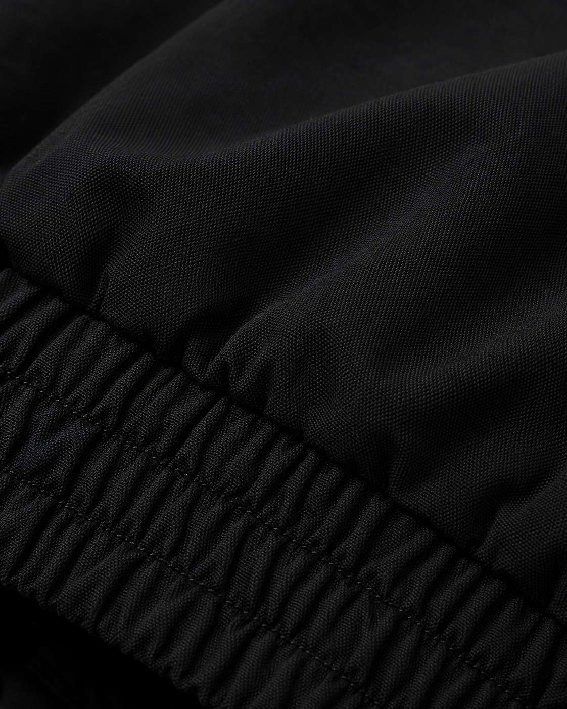 A. Manso black stand-collar jacket for men