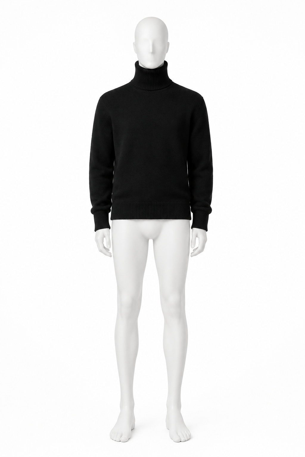 HIGH-NECK KNIT 000 — original mannequin product image