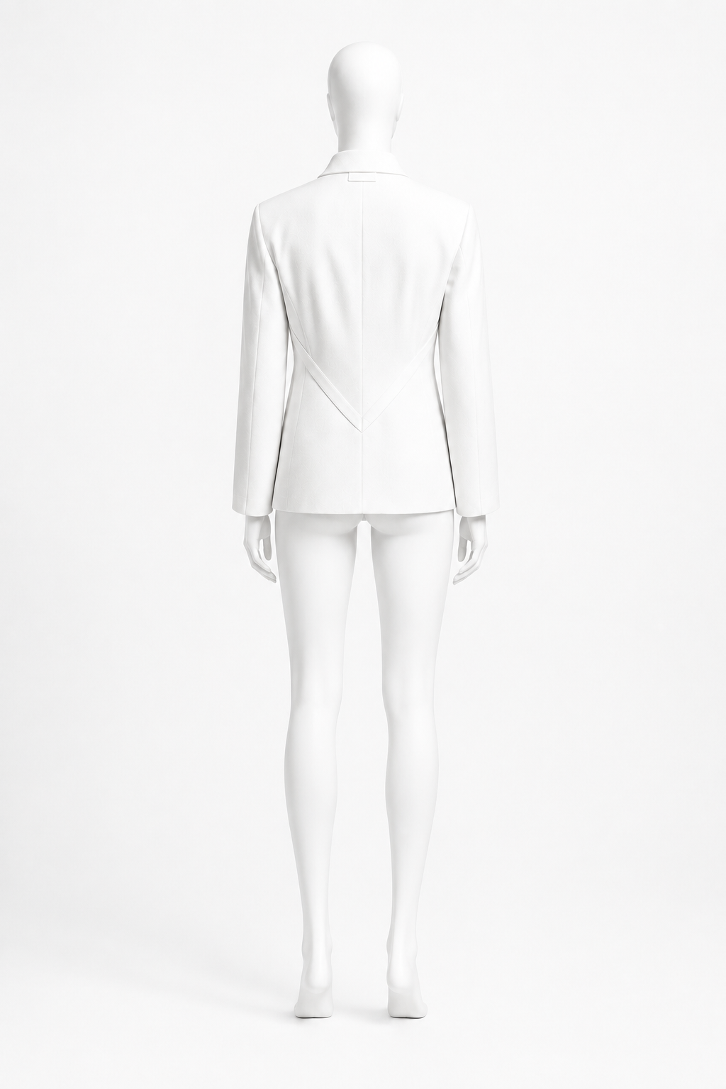 Kimono Shirt 000 — GLACIER WHITE variant, original white mannequin image