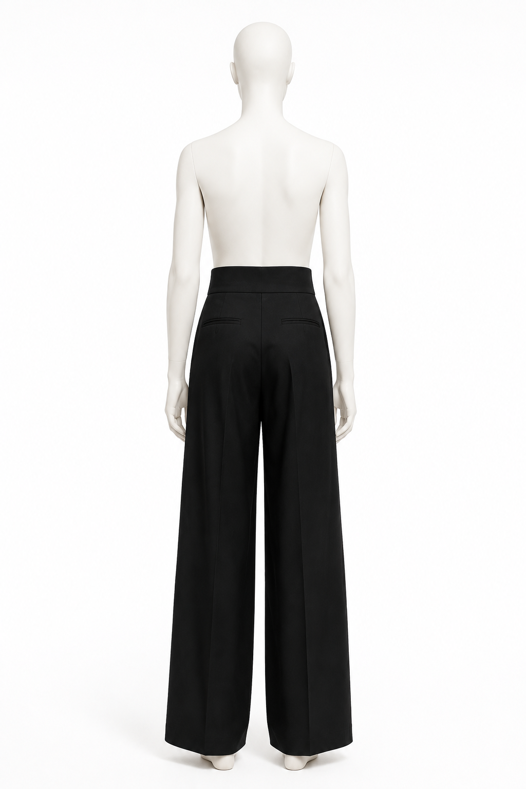PLEATED WIDE-LEG TROUSERS 000 — original mannequin product image