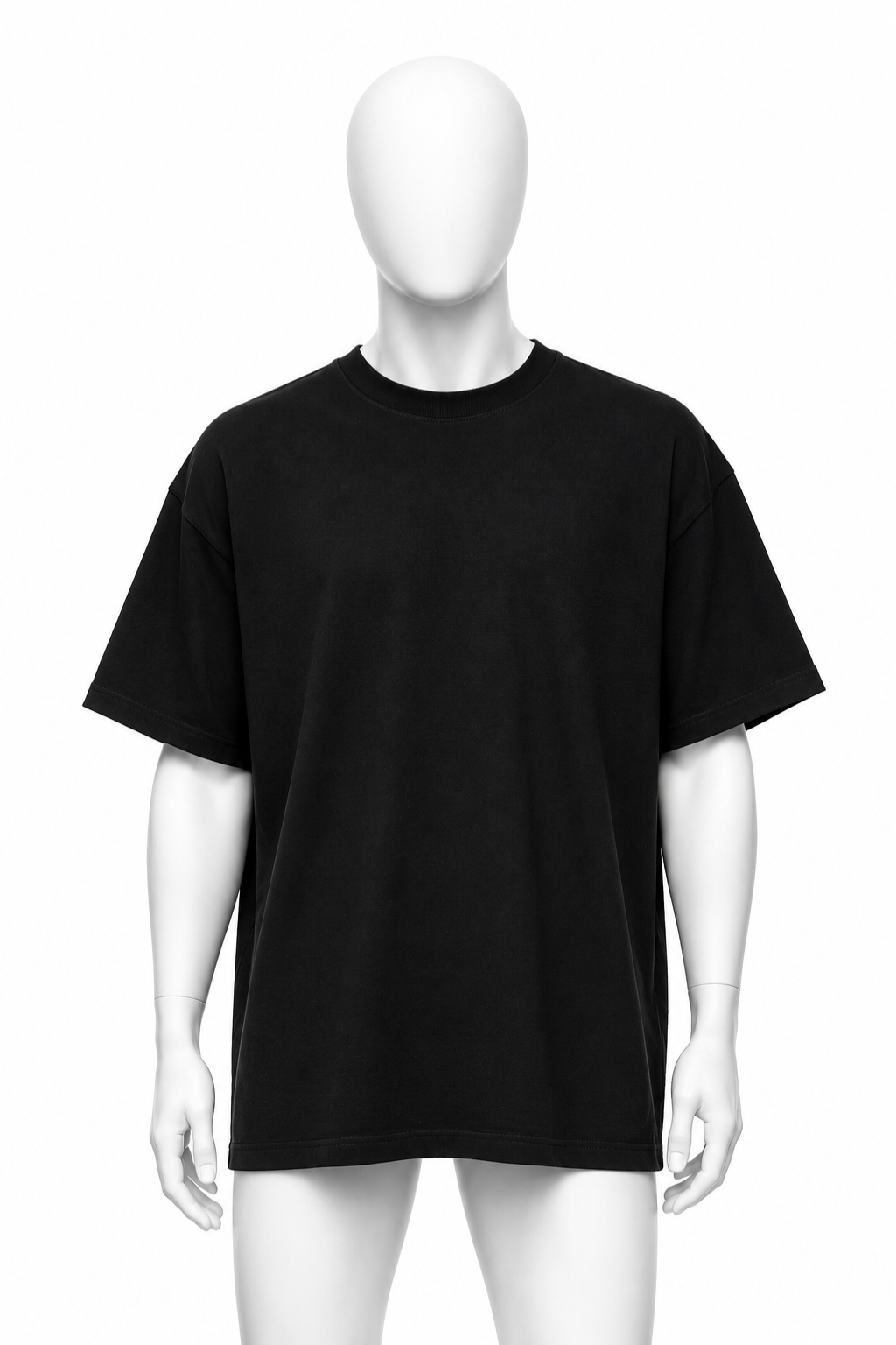 DROP SHOULDER COTTON TEE 001