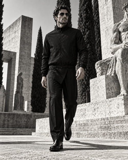 Asymmetry Takes the Lead in a Roman brutalist sculpture garden