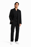 Male editorial model wearing FORM BEFORE FAMILIARITY by A. Manso — front view