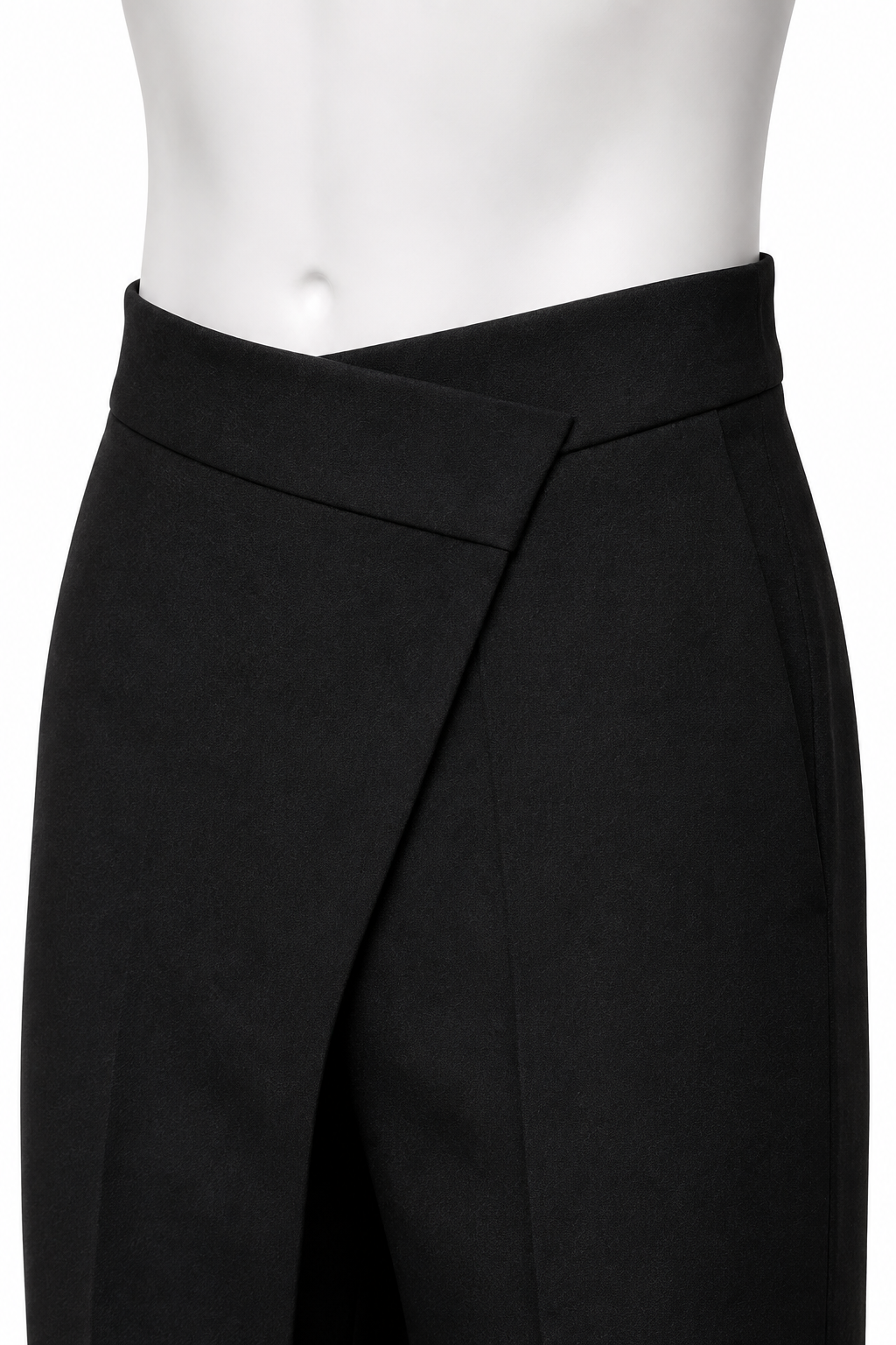 JAPANESE TROUSERS 000 asymmetric wrap waist construction detail