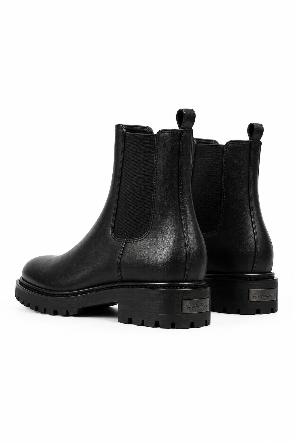 OBSIDIAN CHELSEA BOOTS 000 — pair three-quarter view