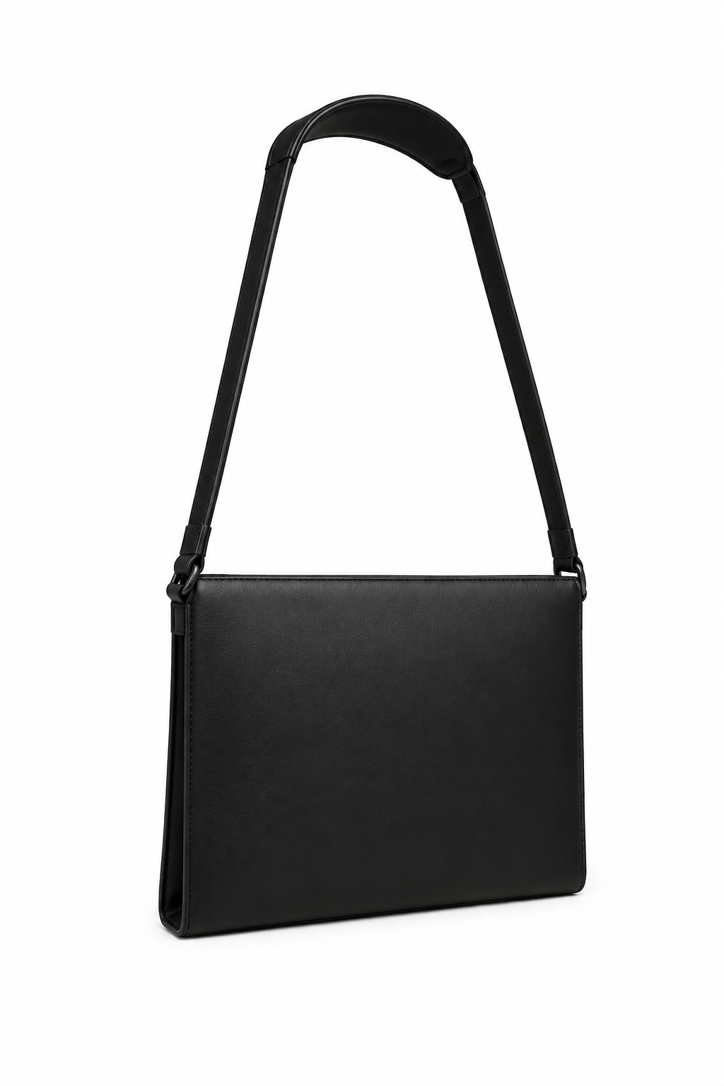 STRUCTURED LEATHER BAG 000 — three-quarter view