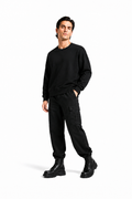 Male editorial model wearing COMFORT WITHOUT SURRENDER by A. Manso — front view