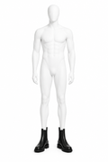 OBSIDIAN CHELSEA BOOTS 000 — full white mannequin wearing black chunky Chelsea boots